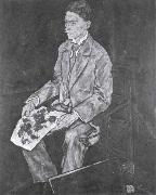 Egon Schiele Portrait of Dr.Franz Martin Haberditzl oil painting